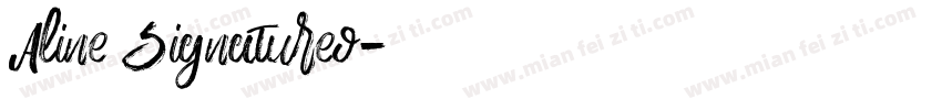 Aline Signatureo字体转换